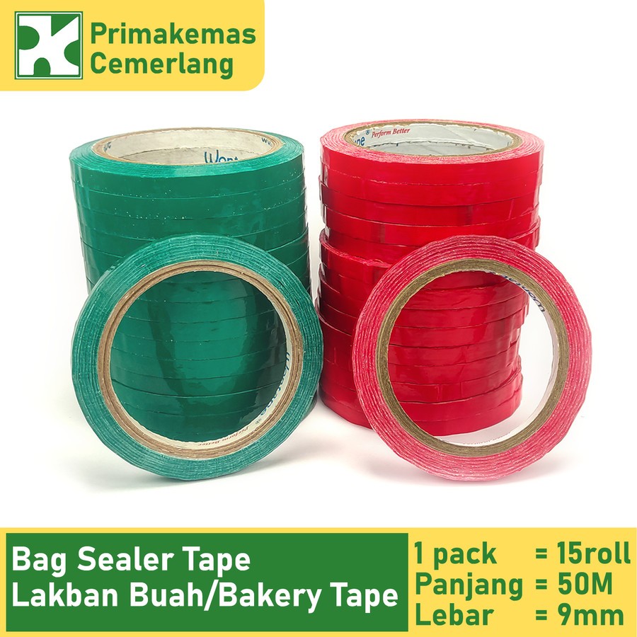BAG SEALER TAPE / FRUIT TAPE / BAKERY ISOLATION TAPE 