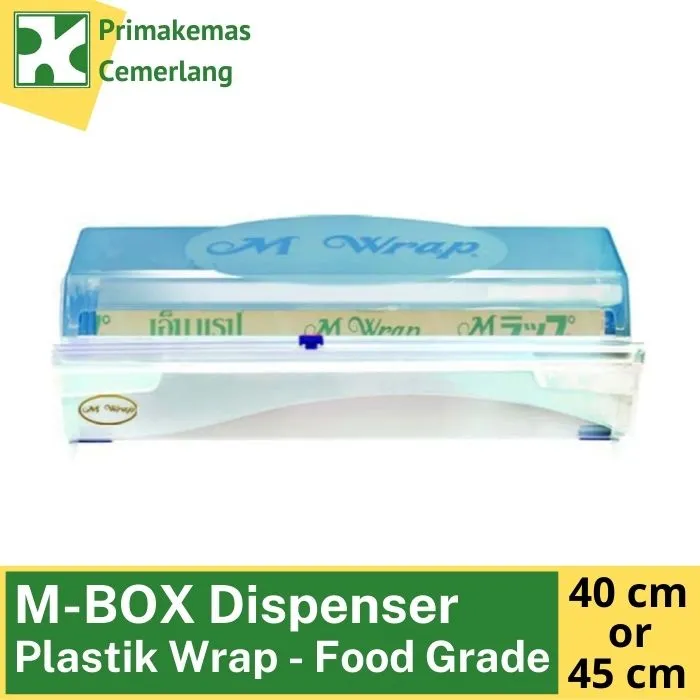 M BOX PLASTIC WRAP DISPENSER / CLING WRAP CUTTER 